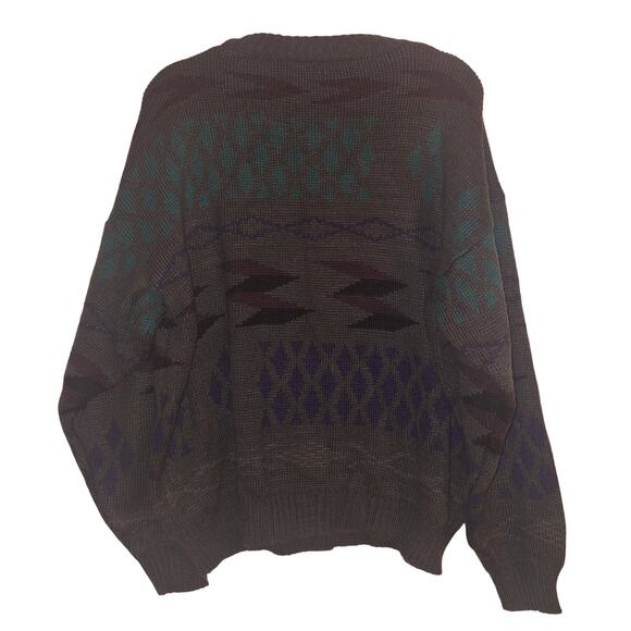 Vintage Gitano 80s 90s Dark Grunge Knit Sweater Goblincore  Dark Academia Winter - Picture 2 of 4